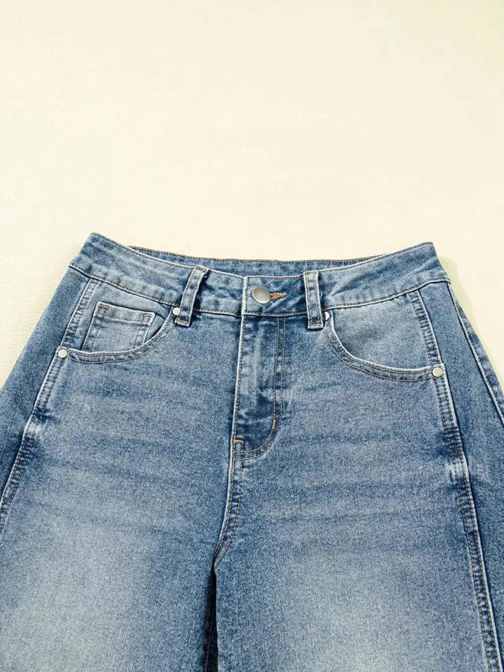Knit Simple Denim Jeans