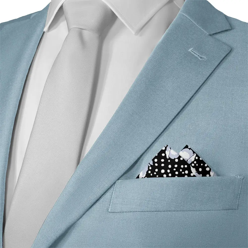 Modern Coordinated Floral Pocket Square