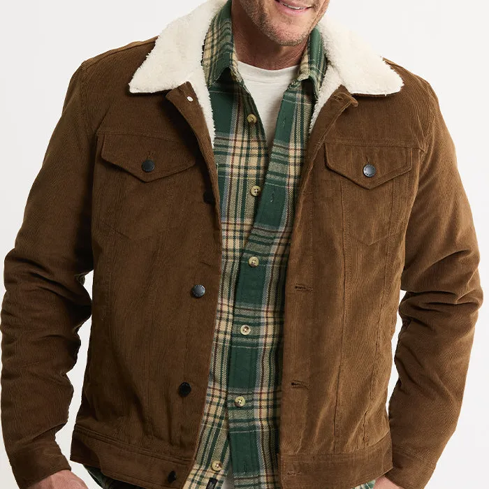 Sherpa Lined Corduroy Trucker Jacket