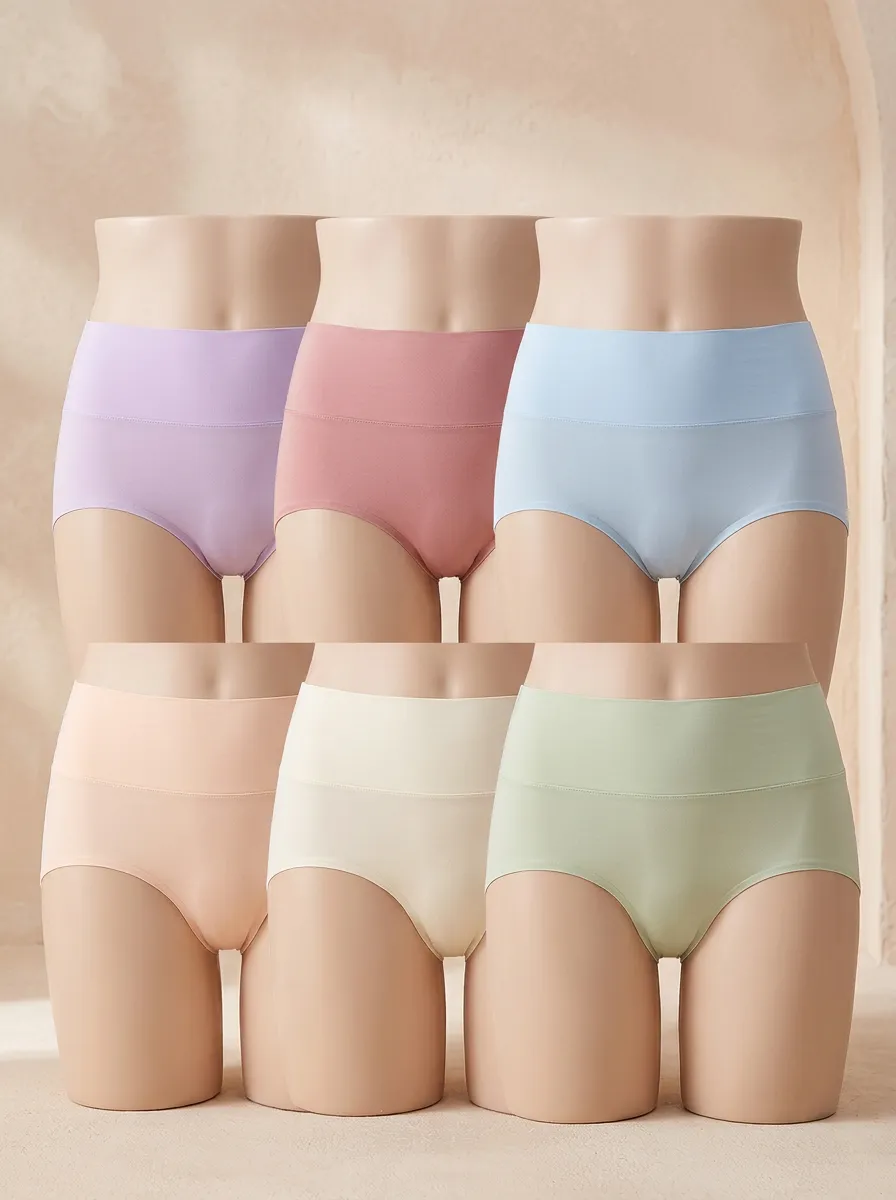 Women's Seamless High-Waist 6-Pack Shaping Briefs