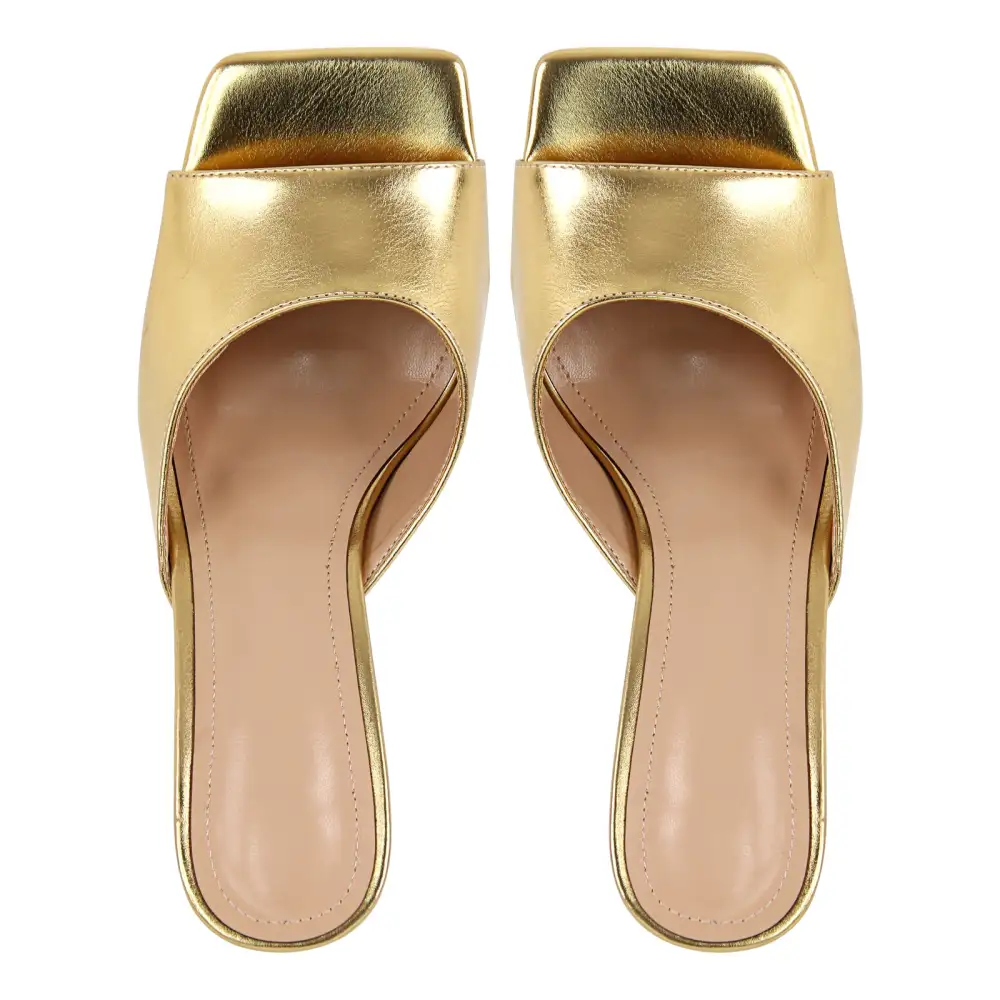 Square Toe Stiletto Mule Sandals