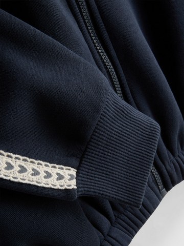 1-9yrs | Cotton Rich Lace Trim Zip-Up Sweatshirt detail 3