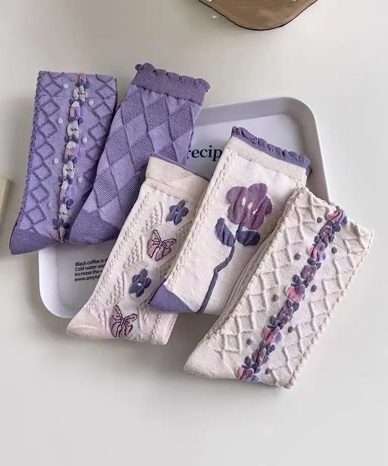 Jacquard Cozy Breathable Socks