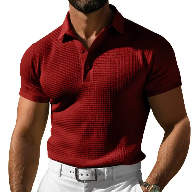 Slim Fit Fine Knit Polo Shirt