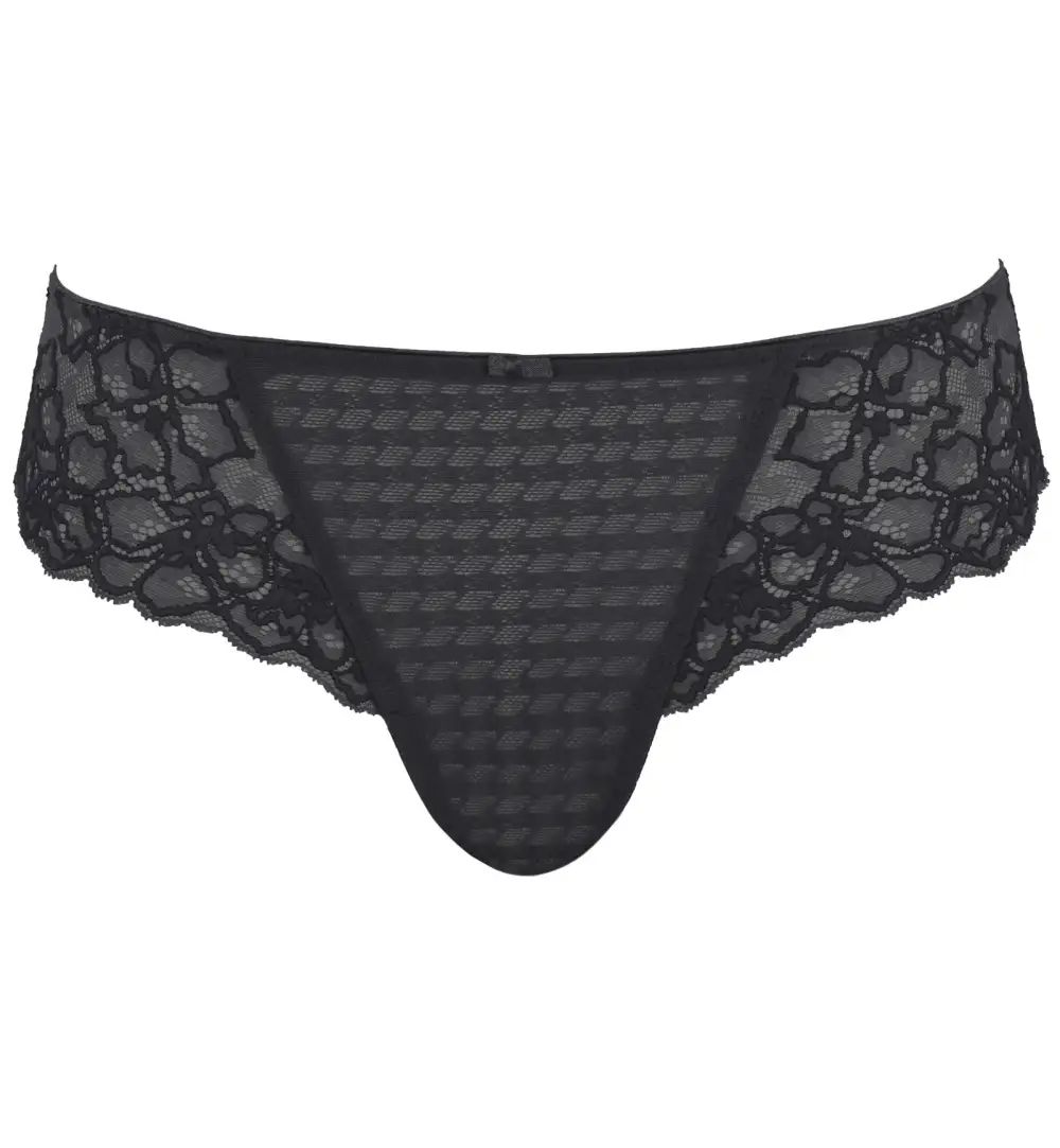 Low-Rise Stretch-Lace Floral Brazilian Brief Panty