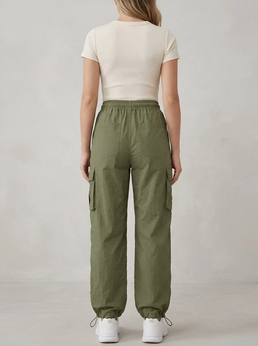 Everyday Drawstring Breathable Cargo Pants