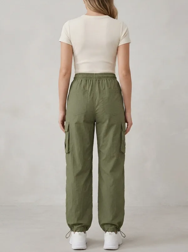 Everyday Drawstring Breathable Cargo Pants