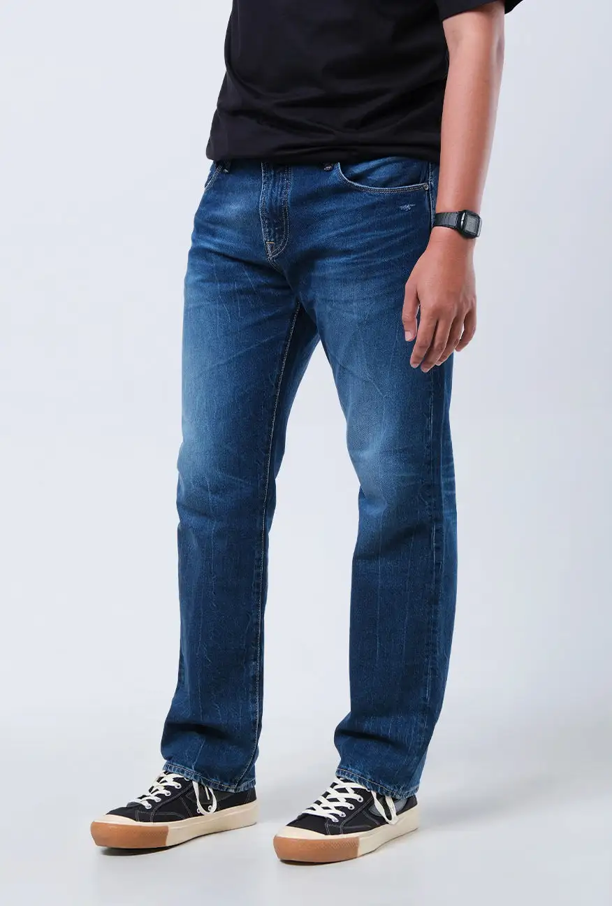 Men's Smart Casual Slim Fit Denim Pants