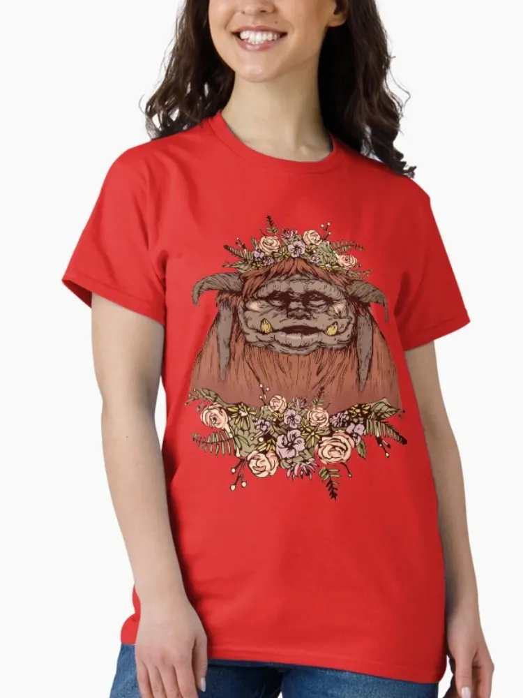 Women's Fantasy Creature Print Short-Sleeved Round-neck T-Shirt