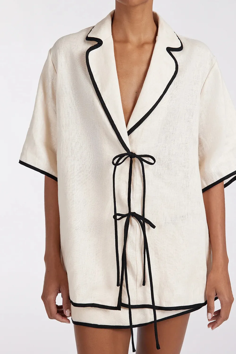 CREAM LINEN SHIRT