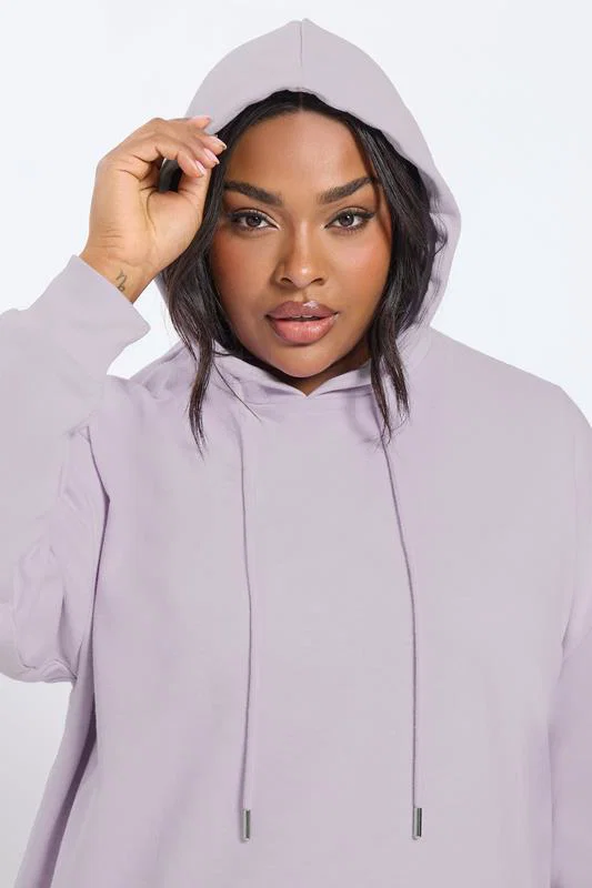 Light Purple Pocket Front Hoodie detail 3
