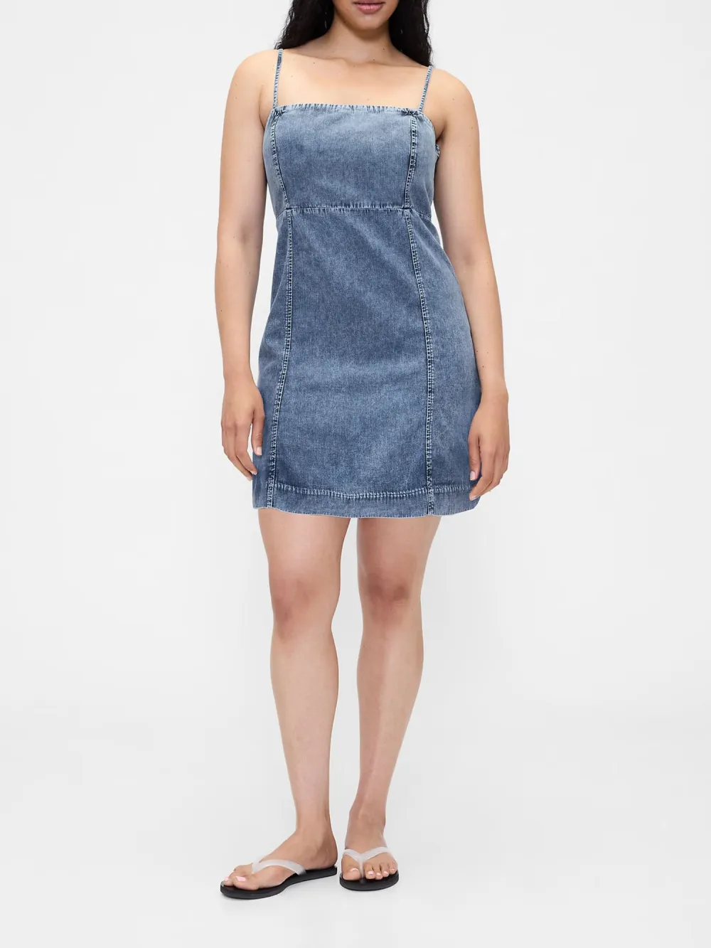 Square Neck Short Dress