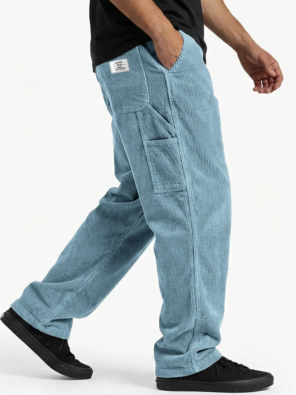 Corduroy Seamed Detail Pants