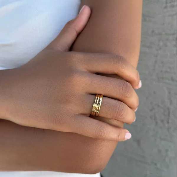 Modern Stacking Band Fashion Ring