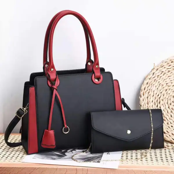 European American Style Large Mother Child PU Handbag Sequin