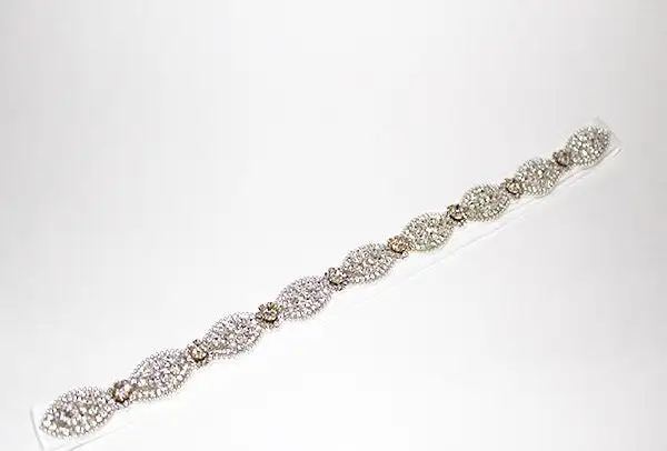 Refined Crystal Handmade Convertible Wedding Sash Belt
