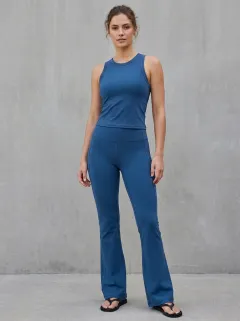 Women's Yoga Inspired Fitness Inspired Tank Top and Flare Pants Active Set