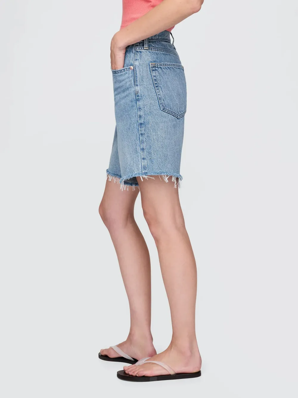 Cotton Denim Shorts
