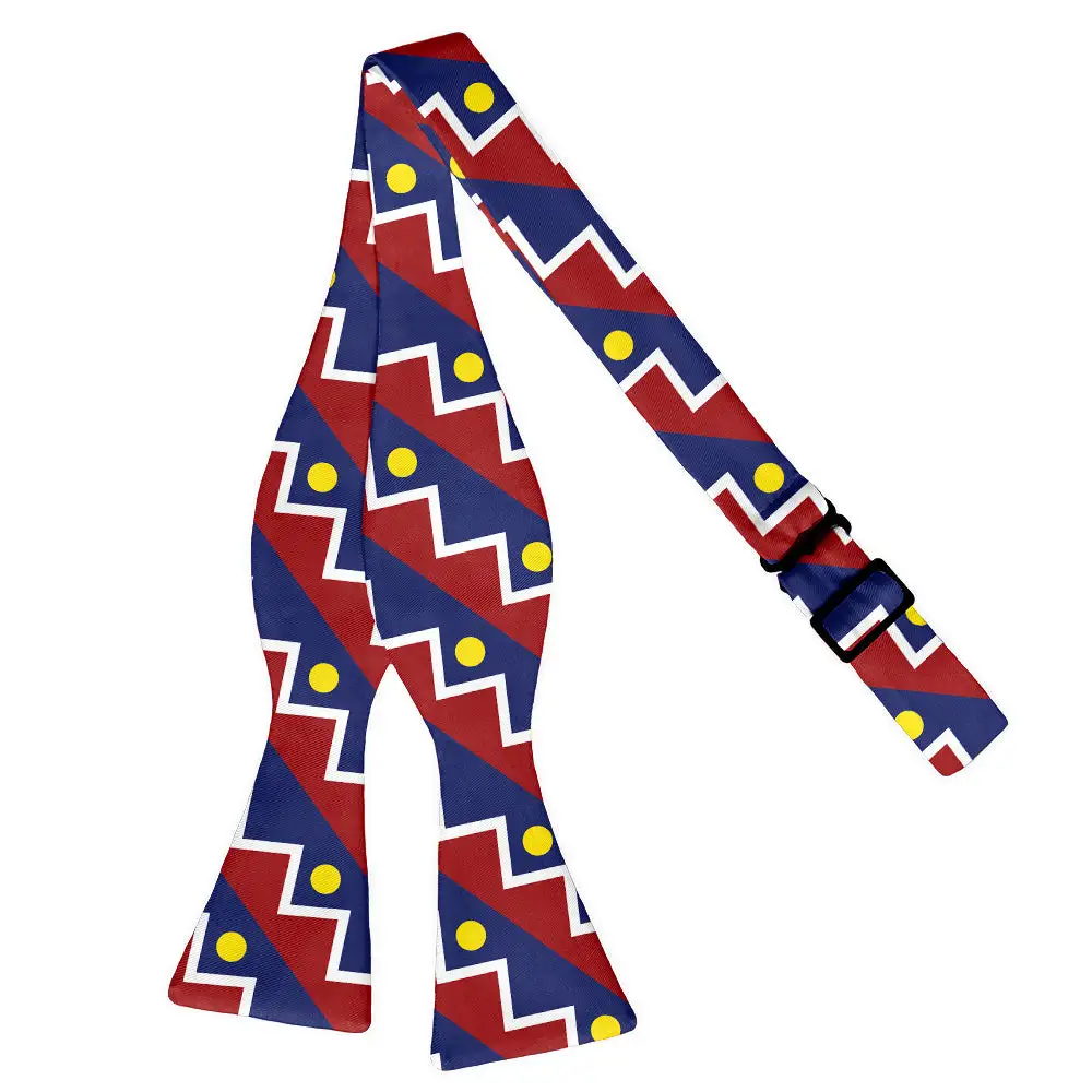 Refined Flag Motif Bow Tie