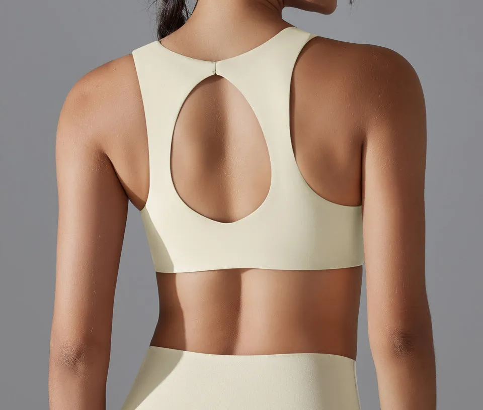 Solid Color Flattering Yoga Bra