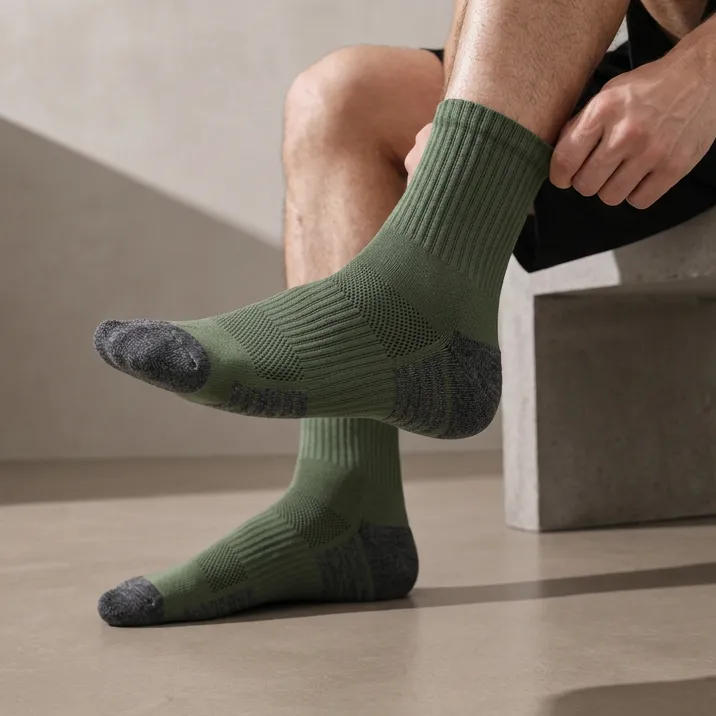 Men's Ribbed Athletic Performance Socks