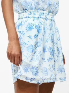 Lightweight Elastic Waist Printed Shorts