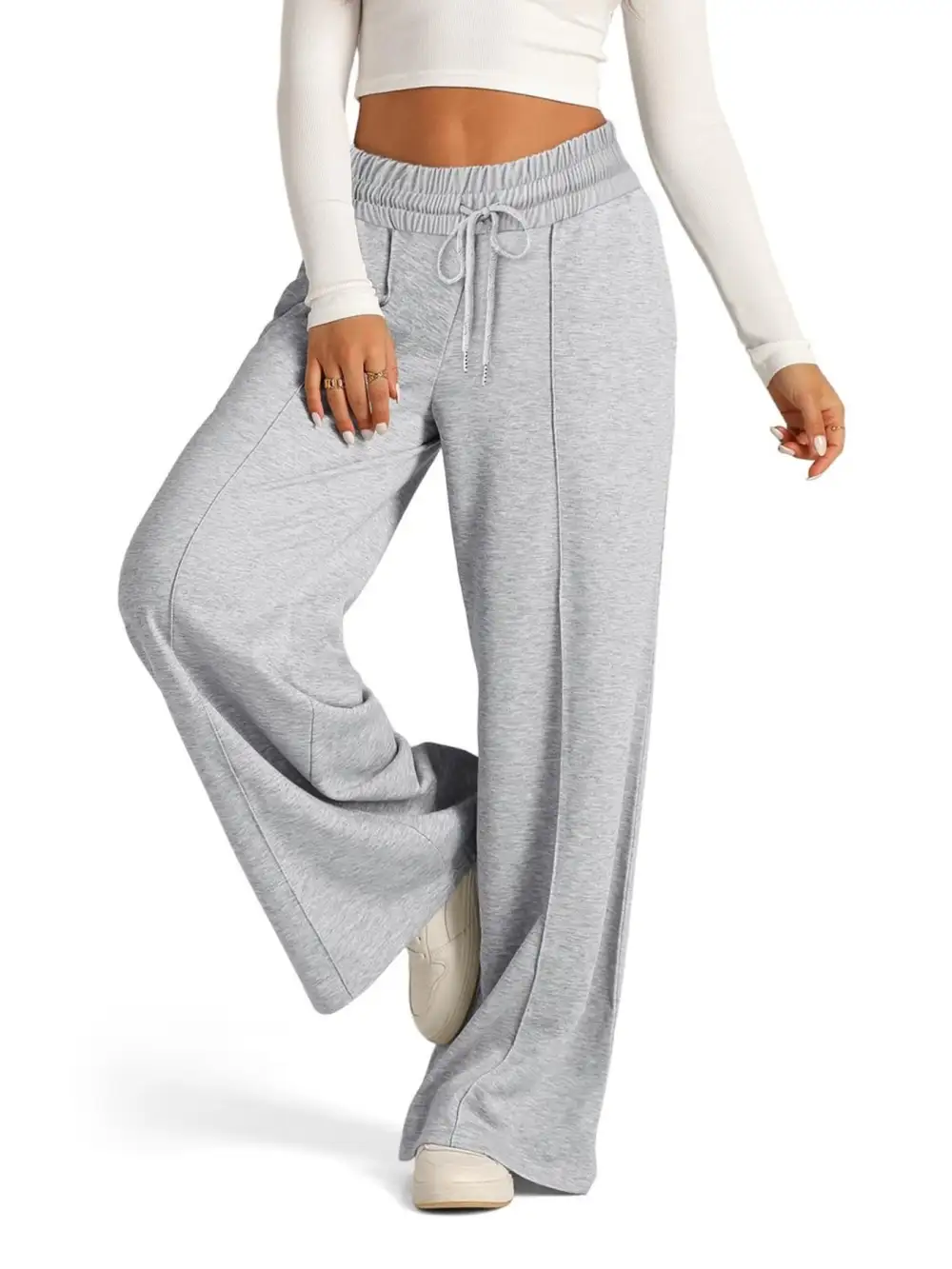 Flowy Wide Leg Drawstring Pants