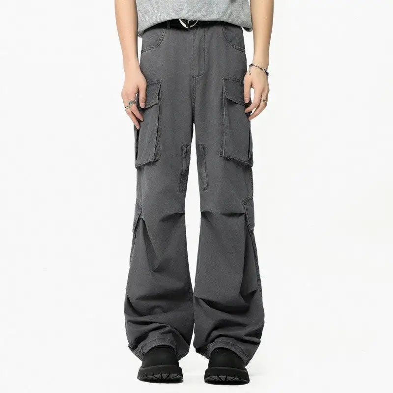 Men's Wide Leg Cargo Pants