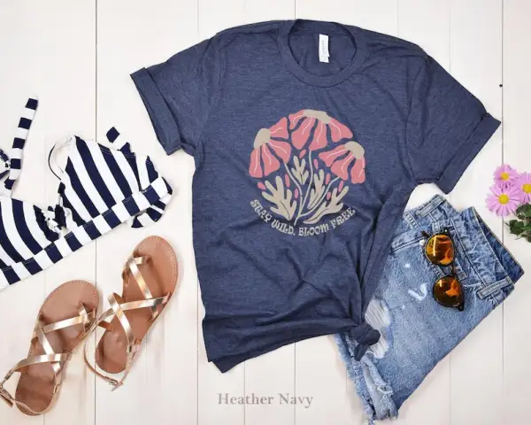 Wildflowers Shirt Boho Floral Nature T-Shirt