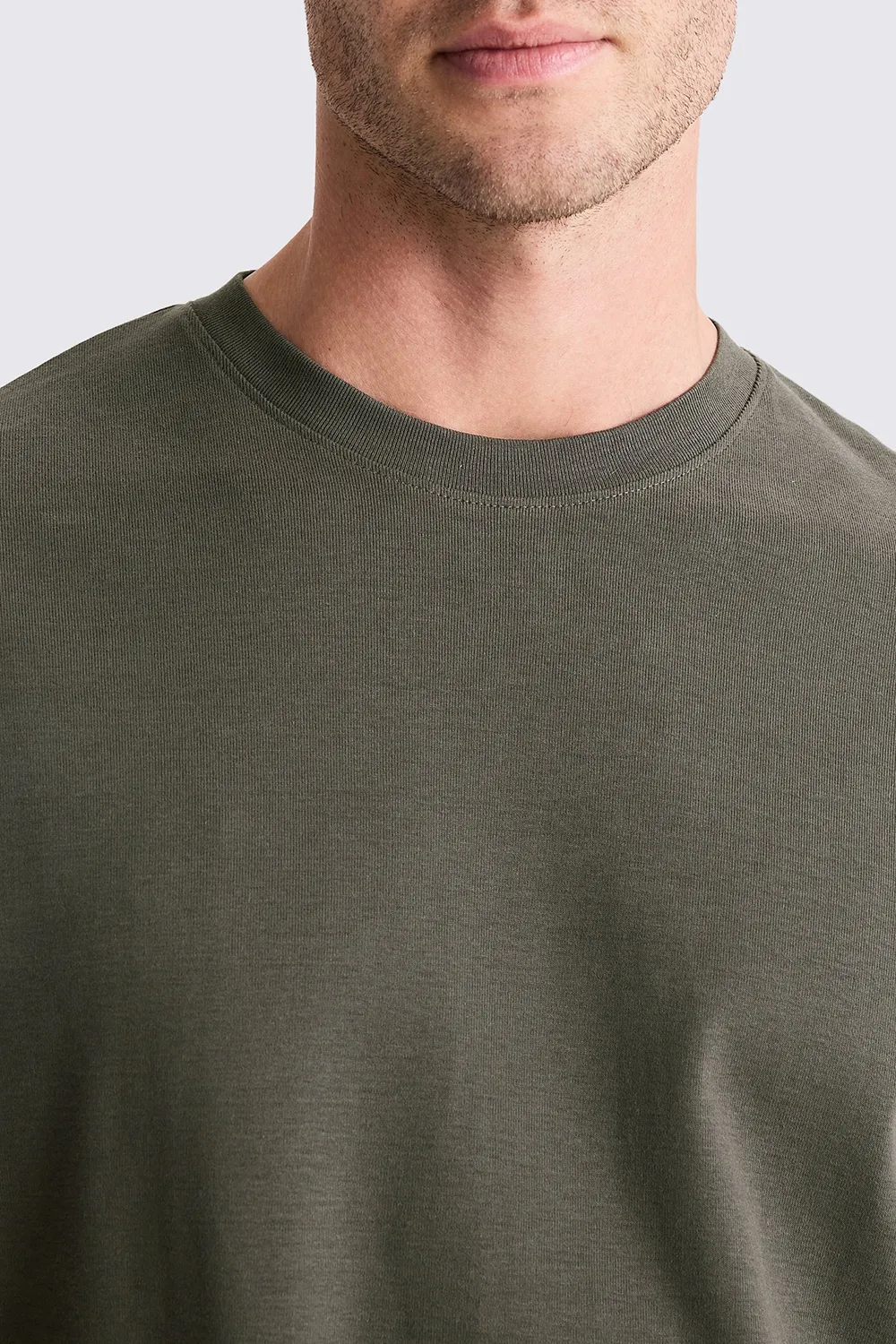 Ecru Heavyweight Pure Cotton Round-Neck T-Shirt