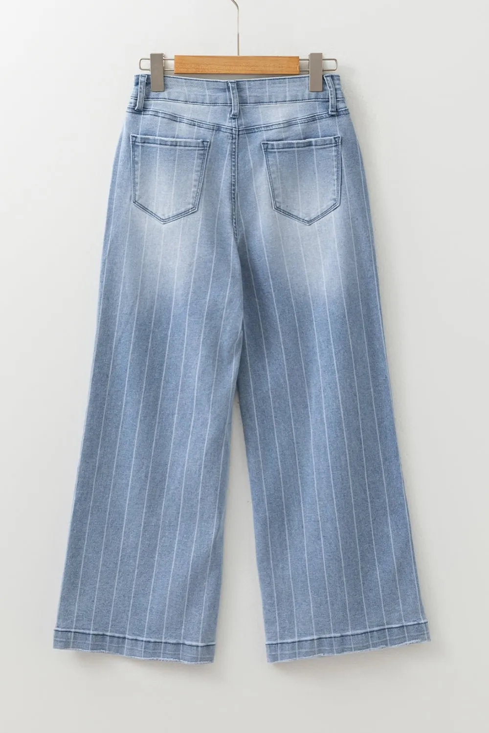 Relaxed Fit Wide Leg Pocketed Casual Jeans