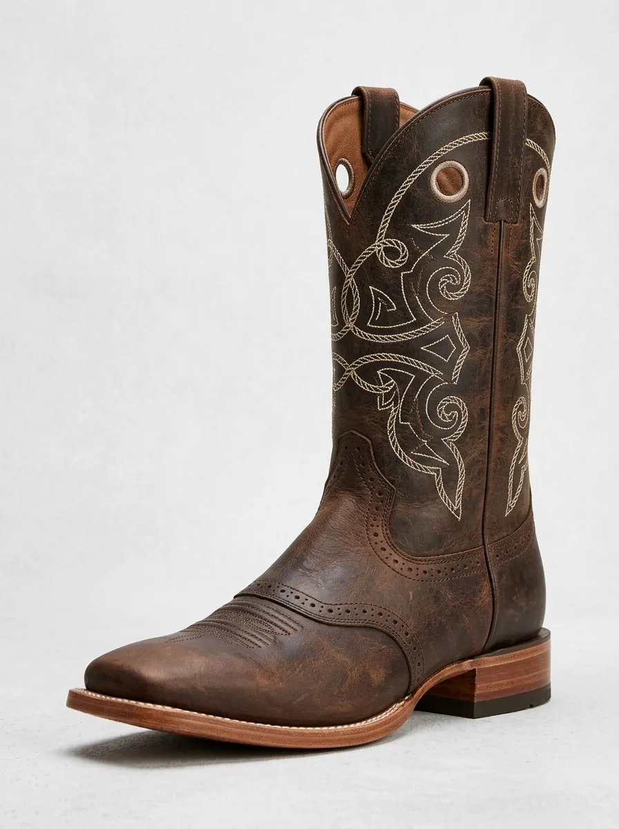 Traditional Embroidered Statement Western Boots