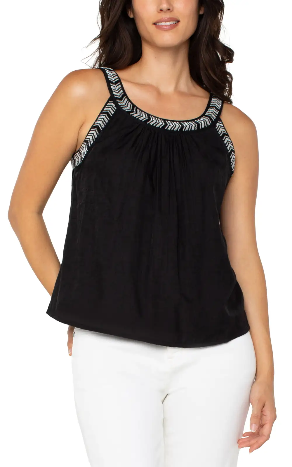 Sleeveless Ribbed Tank Top