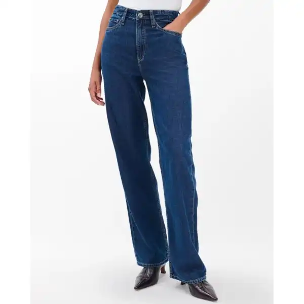 Modern Wide-Leg Mid-Rise Women's Jeans