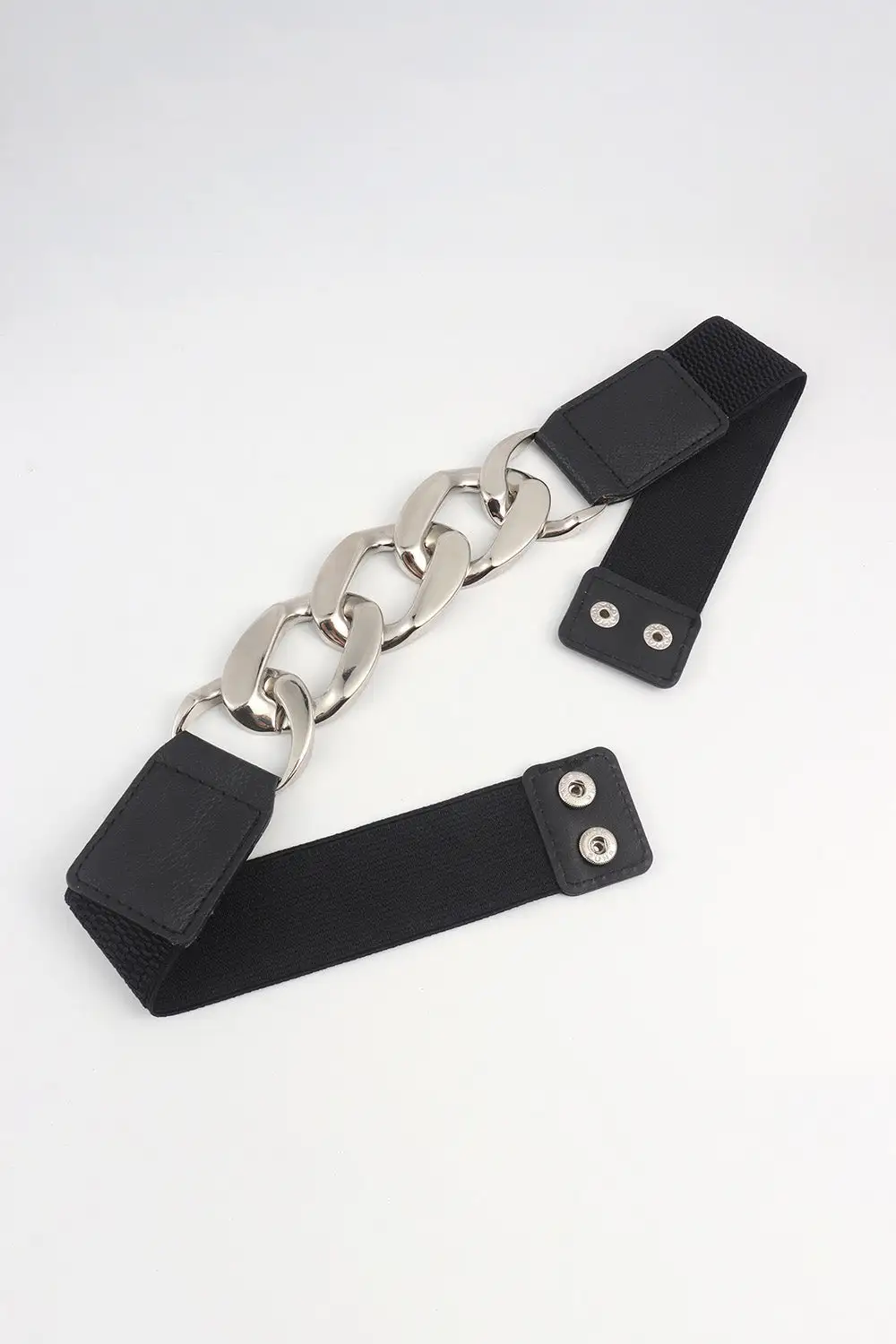 Chain Detail Elastic Waist Belt