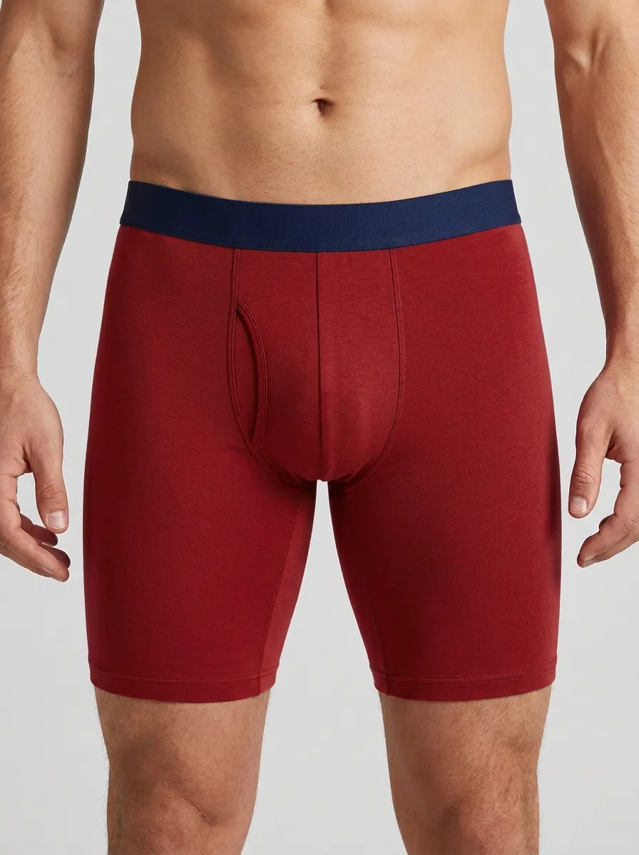 Men's Charcoal Grey Contrast Waistband Boxer Briefs