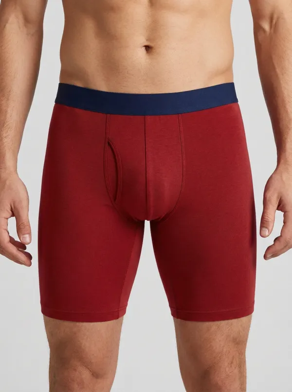 Men's Charcoal Grey Contrast Waistband Boxer Briefs