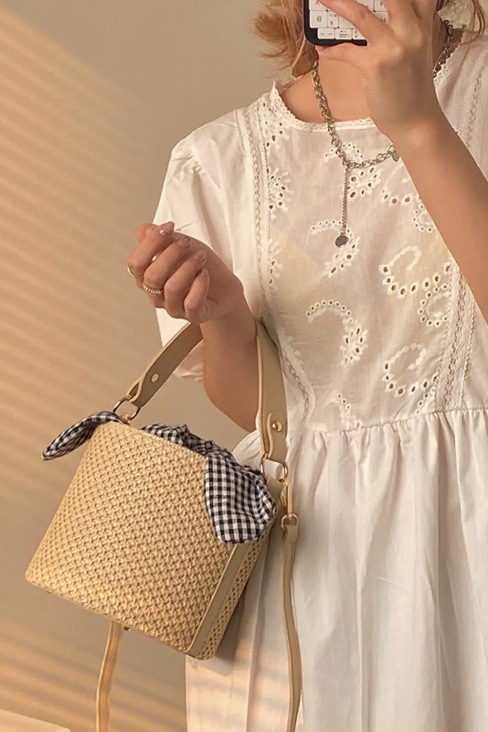 Coastal Charm: Casual Summer Straw Beach Tote