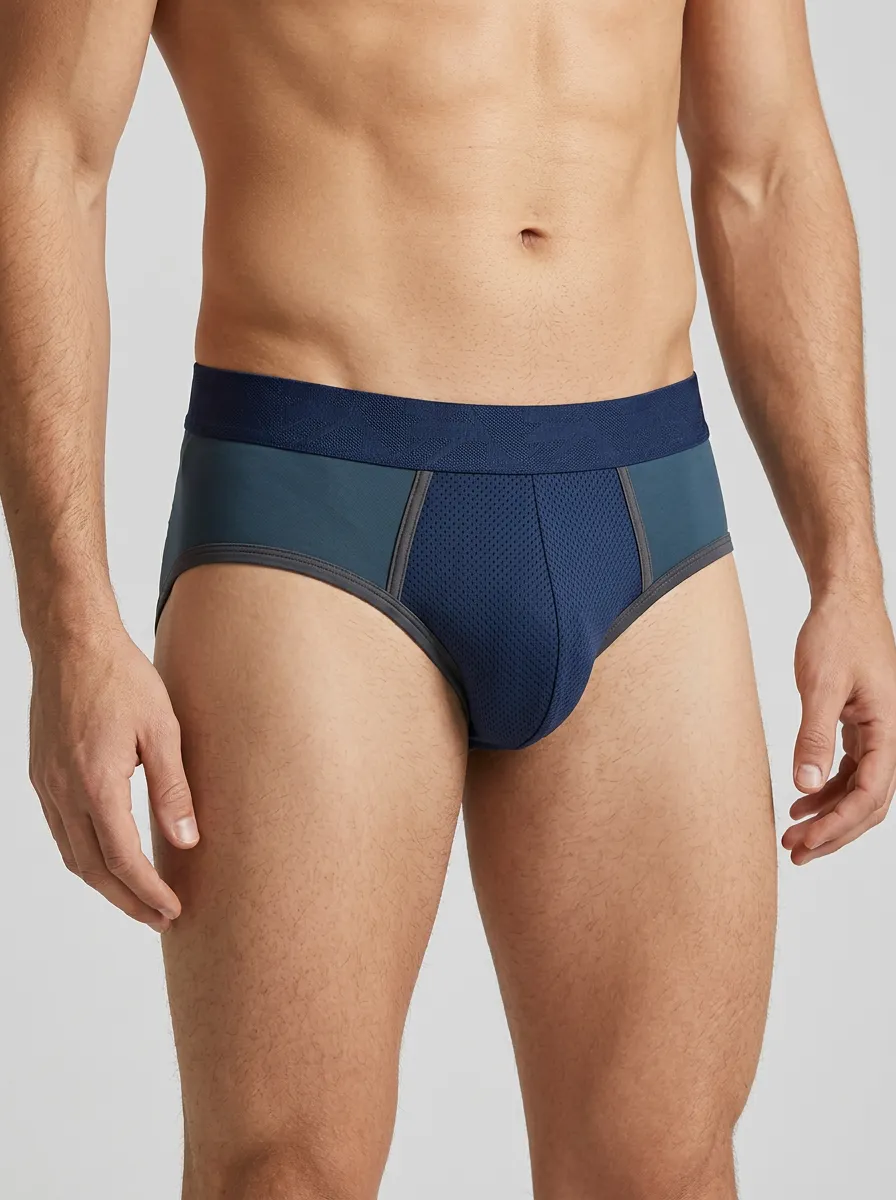 Men's Athletic Mesh Breathable Boxer Briefs