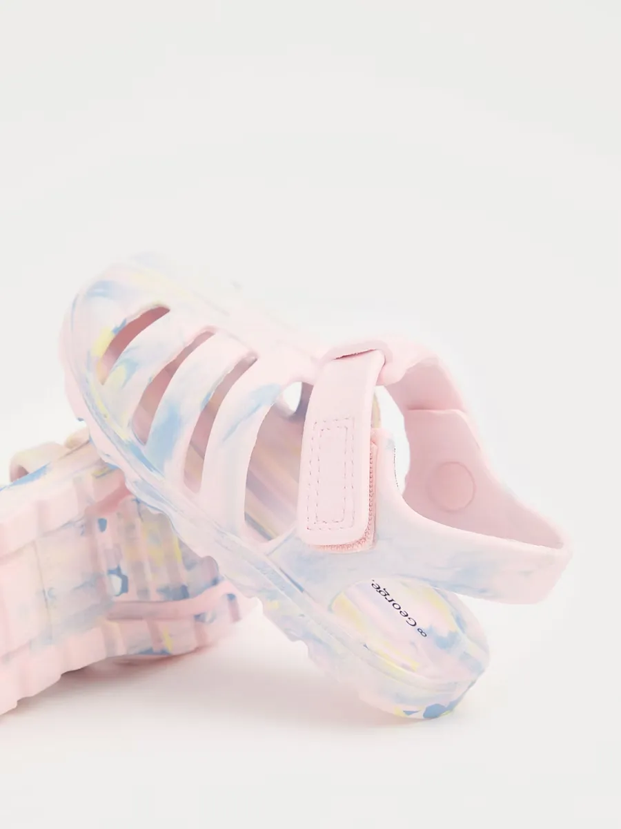 Pink Ombre Fisherman Sandals