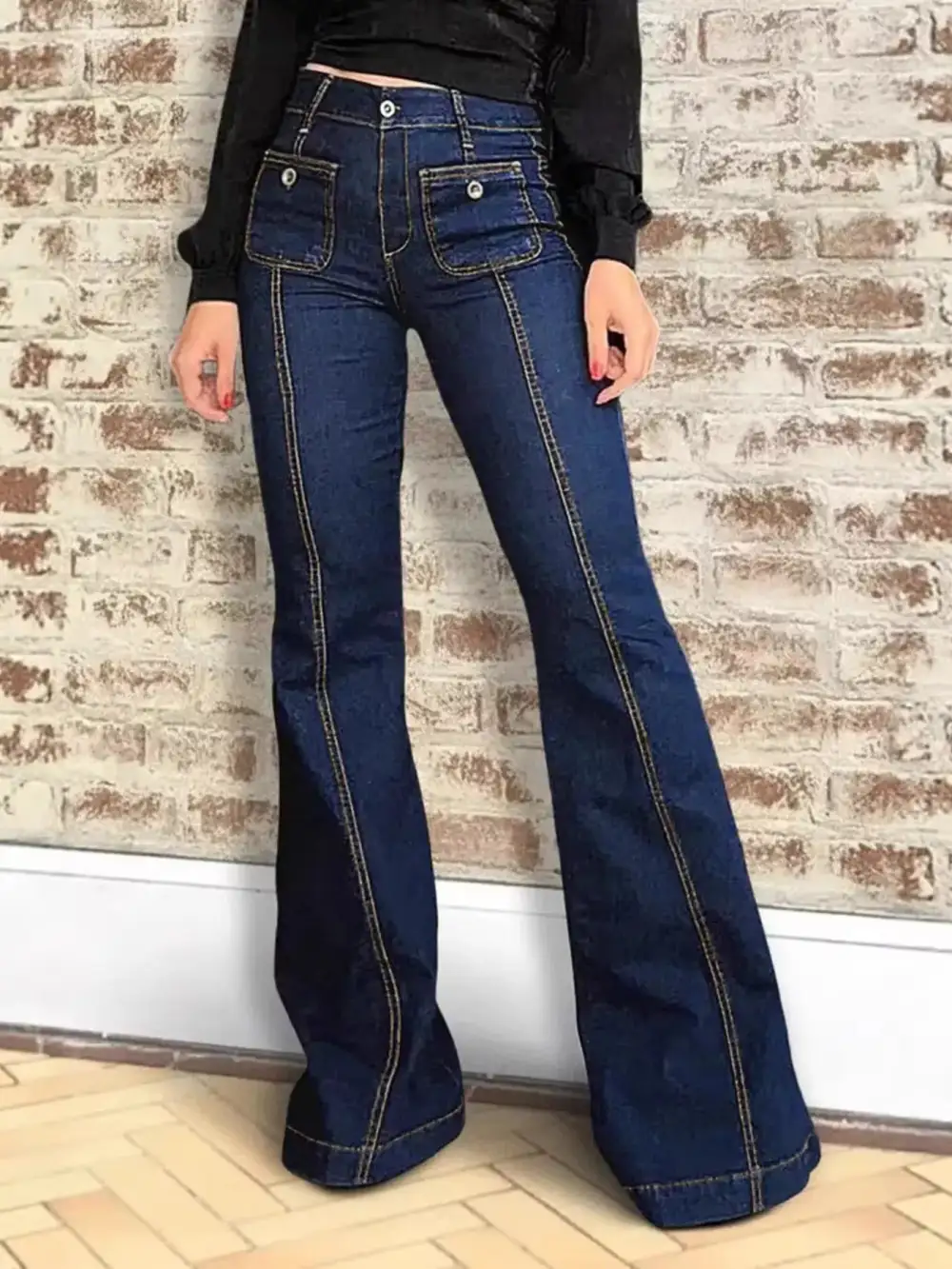 Women' High-Waisted Flare Jeans