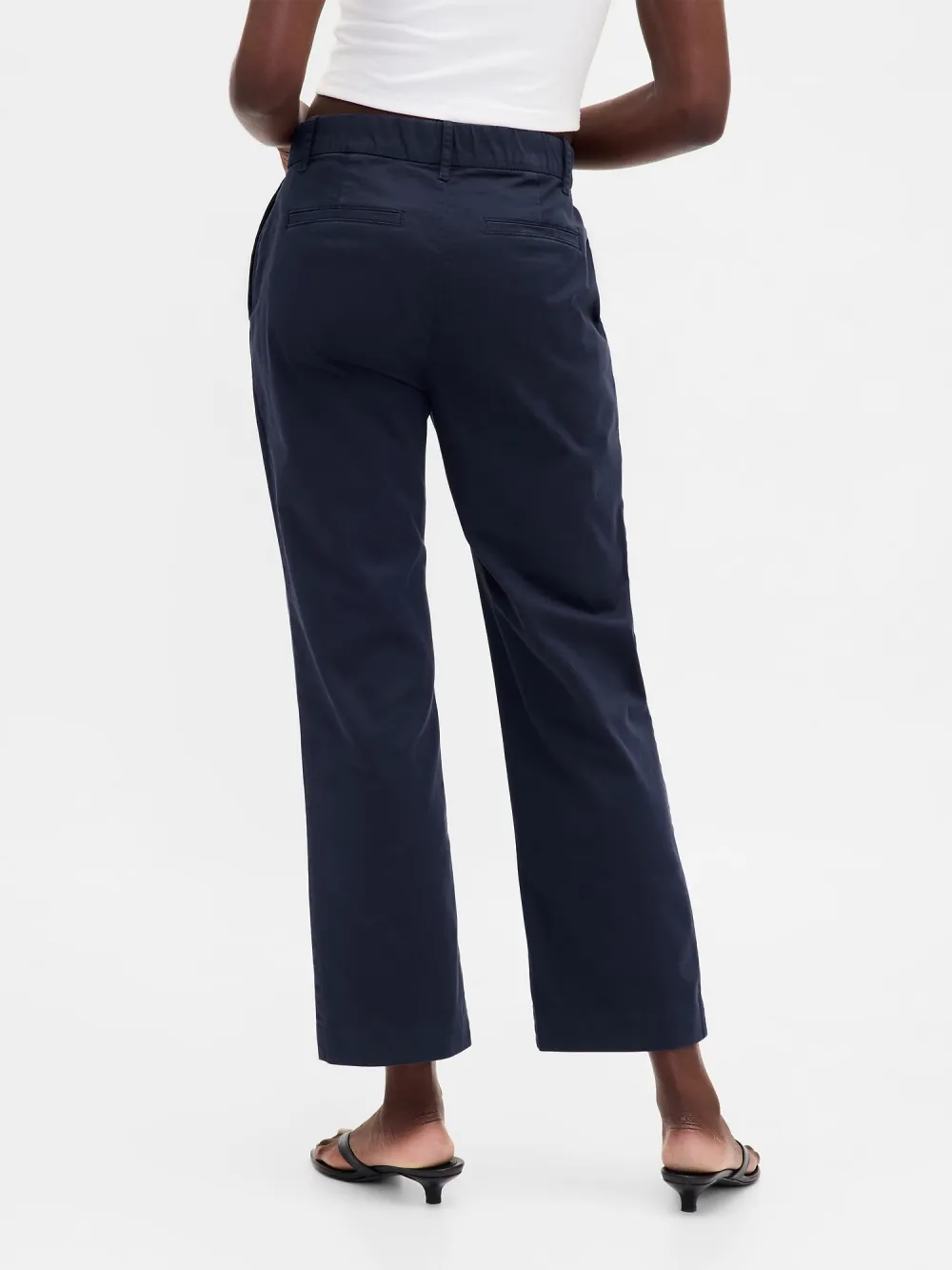 Mid-Waist Stretch Pants