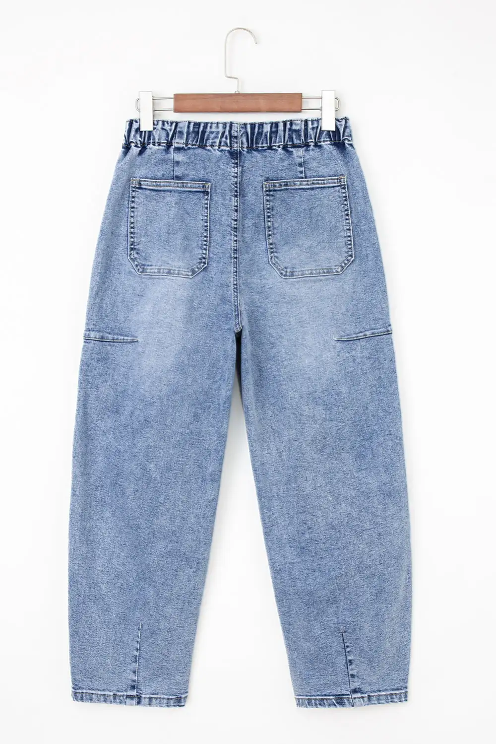 Wrap Woven Denim Jeans