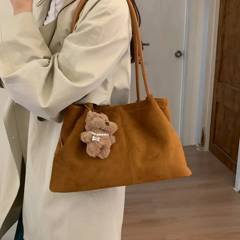 Suede Hobo Bag