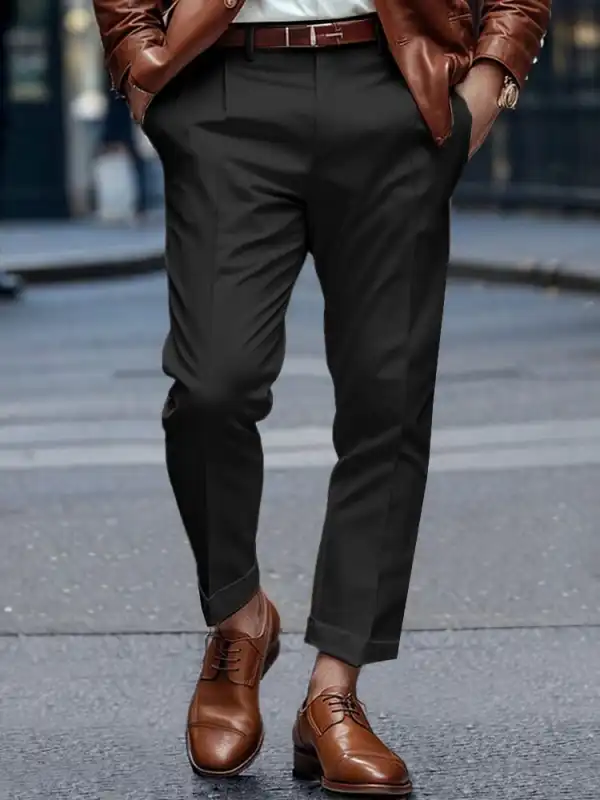 Relaxed Cargo Pocket Dress Pants