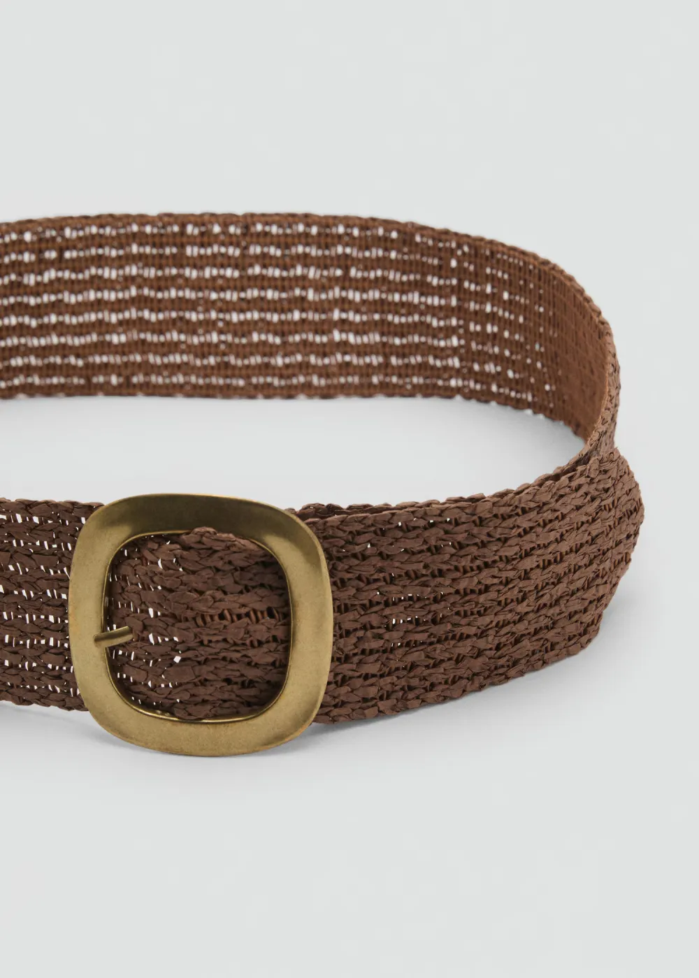 Beige Casual Style Natural Fibre Plain Belts