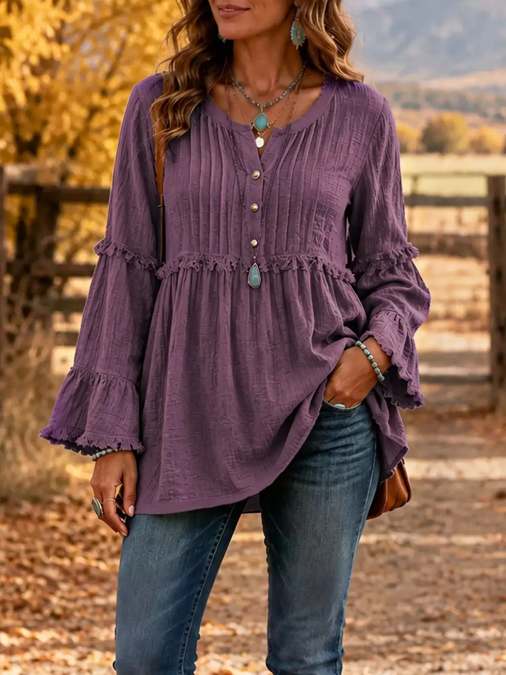 Long Sleeve Everyday Blouse