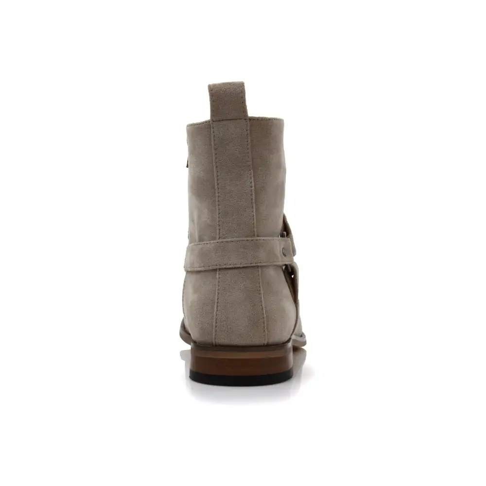 Faux-Suede Suede Faux-Leather Chelsea Boots