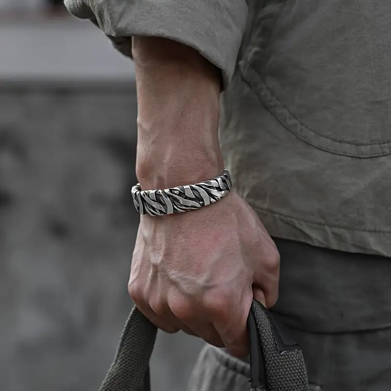 Woven Alloy Retro Men's Bracelet