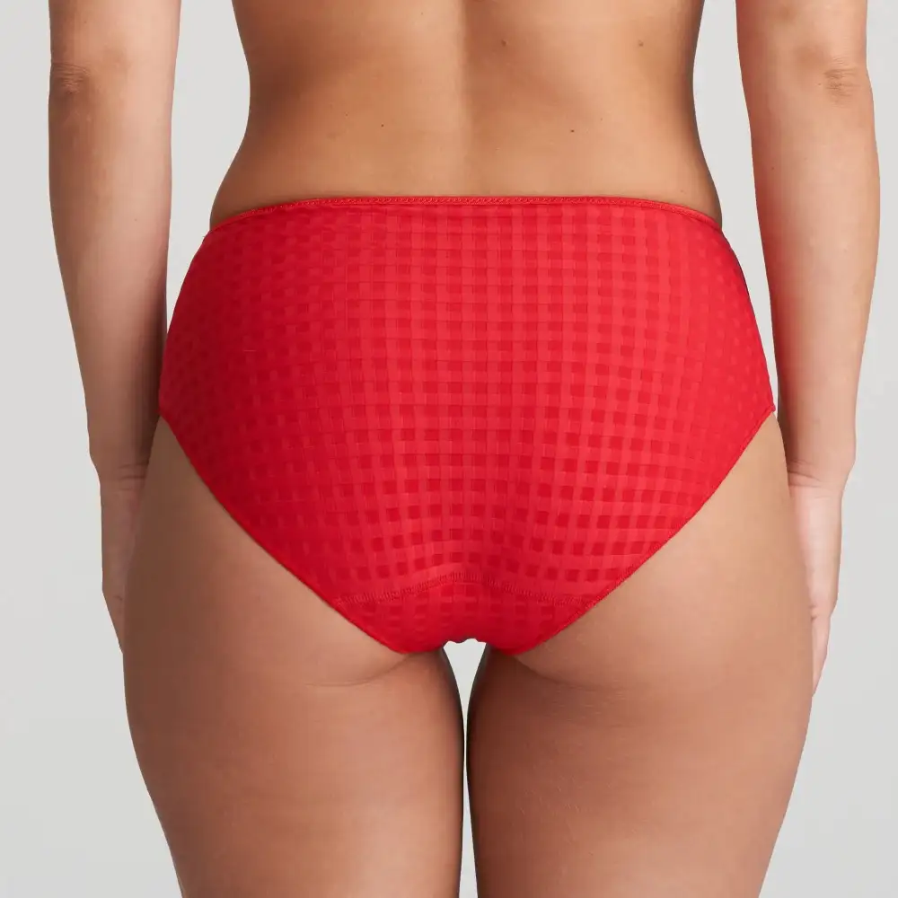 Women's Full Coverage Elastic Waistband Cotton Gusset Floral Embroidery Cotton Checkered Retro Detail Soft Fabric Stretch Fit Brief Panty